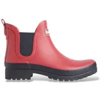 Barbour for woman. LRF0091 Raspberry Mallow Chelsea Welly Boots (37), Red, Flat, None, Casual, Outdoor