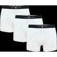 Ralph Lauren for man. 714965507013 Set of 3 classic white cotton blend boxers (XL), Homewear