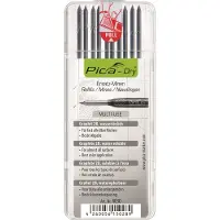 PICA Dry 4030 reservestifter 2,8 mm grafitt 2B, 10 stk.