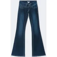 Gina Tricot - 14+ holy low flare jeans - flare & bootcut jeans - Blå - S - Dame