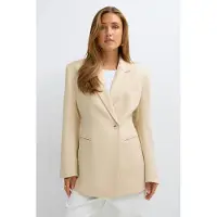 Gina Tricot  - Shaped blazer - Figursydde blazere - Gul - M - Dame