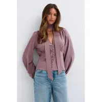 Gina Tricot  - Scarf top - Bluser - Lilla - 42 - Dame