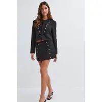 Gina Tricot  - Mini skirt - miniskjørt - Svart - 36 - Dame