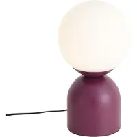 QAZQA Hotel Chic Bordlampe Lilla med opalt glass - Pallon Trend
