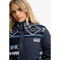 Superdry Fleece Onion Quilt Hybrid Jakke