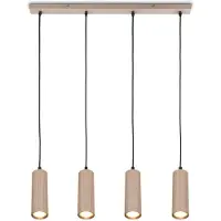 Briloner Hengelampe Ida, beige, 4 lyskilder, lengde 76 cm, GU10