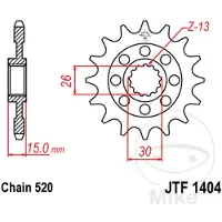 ItalyRacing 520 Jtf1404.16 Steel Fremre Tannhjul