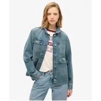 Superdry Embroidered Denim Chore Jakke