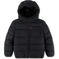 Levi's Polstret Jakke - Puffer - Jet Black - - 8 år (128) - Dunjakke