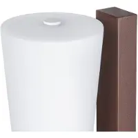 LUCANDE utendørs LED-vegglampe Jovra, corten, høyde 32 cm