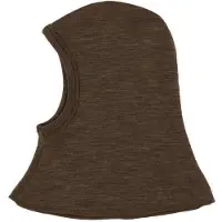 Joha Elefanthytte - 2-lags - Ull/Silke - Mørkebrun - - 41 cm - Balaclava - dobbel