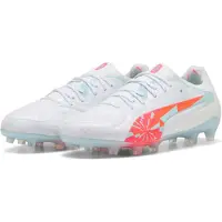 Puma KING 20 ULTIMATE BRILLIANCE FG/AG Football Boots Women, Sports, White/Ultra Orange/Pink Alert, 41