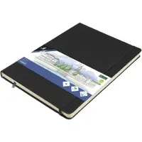 Kangaro skissebok, PU hardt omslag, DIN A4, svart 80 ark, papir 140 g/m², kremfarget, syrefritt - 1 stk (K-861240)