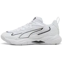 Puma Solarflash 4 Indoor Shoes Unisex, Shoes, White/Aged Silver, 41