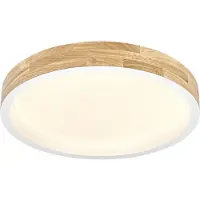 Osram LED-taklampe ORBIS MARIANO, tre/hvit, Ø 41 cm, dimbar