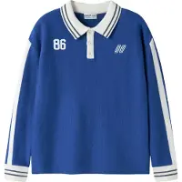 Name it Poloskjorte - Strikk - NkmNima - Loose - Surf nettet - - 7-8 år (122-128) - Genser
