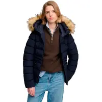 Superdry Faux Fur Fuji Padded Jakke