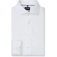 Olymp Japanese Knitted Skjorte White Hvit Størrelse