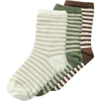 Lil´ Atelier Lil' Atelier Sokker - 3-pack - NmmRossa - Dir - Turtledue - - 25/27 - Sokker