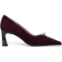 Hispanitas for woman. HI264951 Paris Leather Shoes in Burgundy (36), 3 to 5 cm, None, Party, Maroon