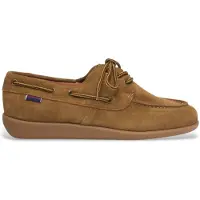 Sebago for man. 781414W Gary Jobson Suede (43), Leather, Brown, Flat, None, Casual