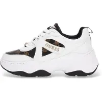 GUESS for woman. FLFHACFAL12 White Hacha sneakers (40), 3 to 5 cm, Laces, Casual