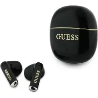 GUESS Gold Line Glossy Classic Logo TWS trådløse øretelefoner - svart
