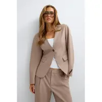 Gina Tricot  - Shaped blazer - Figursydde blazere - Beige - S - Dame