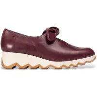 Wonders for woman. C-7611 Leather shoes Simon 11 maroon (40), Flat, Laces, Casual