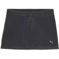 Puma FUTURE..ARCHIVE Washed Twill Skirt Women, Clothing, Black, M