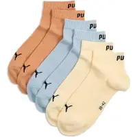 Puma Quarter Socks Unisex (3-Pack), Clothing, Blue/Yellow, 39-42