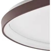LUCANDE LED-taklampe Asken, 61 cm, brun, CCT, dimbar