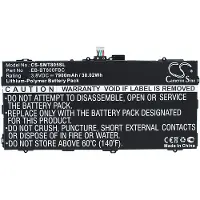 24.Se Batteri til nettbrett for Samsung Galaxy Tab S 10.5, SM-T800 WiFI, SM-T805C 4G og andre.