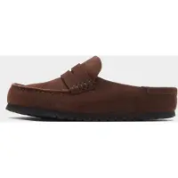 Birkenstock Naples Wrapped Suede Leather Sandaler brun