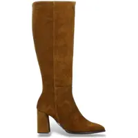 Wonders for woman. M-5442 Charme beige Leather Boots (38), 3 to 5 cm, Zip, Casual