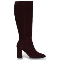 Wonders for woman. M-5442 Charme burgundy leather boots (36), 3 to 5 cm, Zip, Casual, Maroon