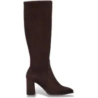 Wonders for woman. M-5441 Brown Cervojet Leather Boots (39), Fabric, 3 to 5 cm, Zip, Casual