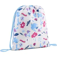 Puma Phase Small 11L Gym Sack, Accessories, Frosted Ivory/Little Forester Aop, OSFA