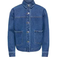 ONLY Denimjakke - KogLara - Medium+ Blue Denim - - 9 år (134) - Denimjakker