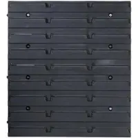 Patrol Siena Ergobox verktøykasse svart 350x386 mm