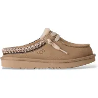 Ugg unisex for kids. 1175213K Tasman Mule beige Leather Slippers (32.5), Flat, None, Casual, Homewear, children's fashion