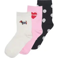 Kids Only Sokker - 3-pack - CookIne - Cloud Danser/Je Taime/Rosa - - 31/33 - Sokker