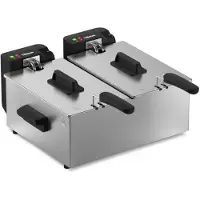 Tristar Double frityrgryte | FR-9342 | Effekt 3600 W | Kapasitet 6 l | Farge: sølv