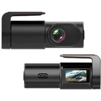 Mtp Products K8 1080p WiFi-bilkamera - nattesyn, stemmestyring, 140° vidvinkelobjektiv - svart