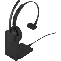Jabra Evolve3 45 MS Mono svart med Link 390a og ladestasjon