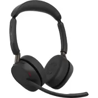 Jabra Evolve3 65 UC Stereo svart med Link 390a og ladestasjon