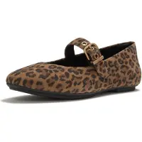 FitFlop Delicato Suede Leopard Mary Janes