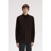 Fred perry for man. M3462 Brown Needle Cord shirt (L), Casual, Cotton, Long sleeve
