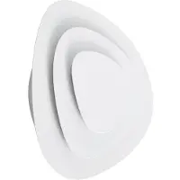 LINDBY LED-vegglampe Delar, hvit, 25 x 25 cm, dimbar