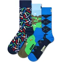 Happy socks Golf Cart Gift Set Crewsokker 3 Par